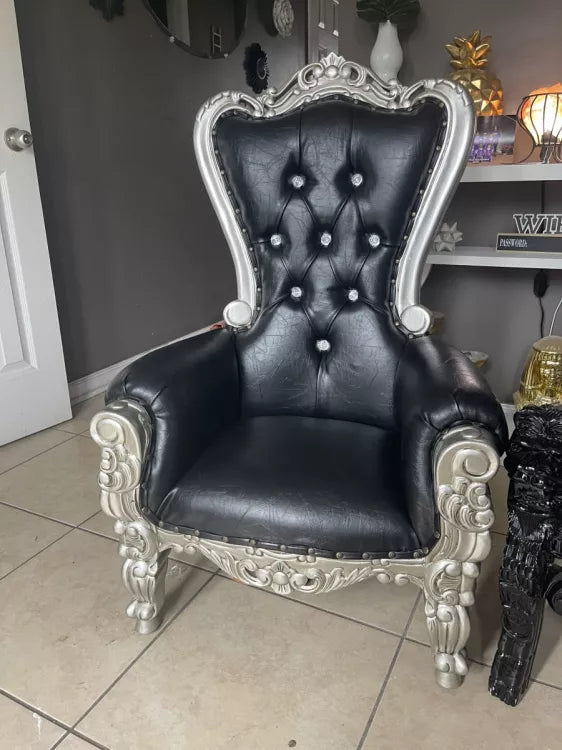 Black/Silver Toddler Throne