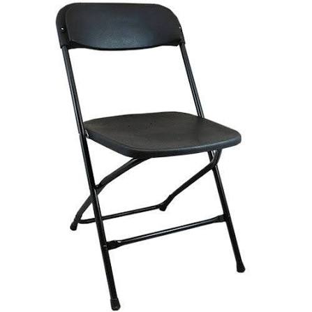 Chairs - Black samsonite folding