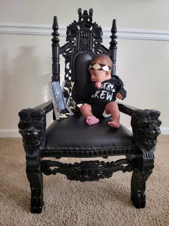 Black/Black Toddler Throne